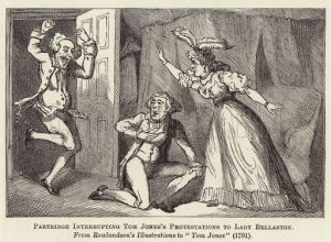 Partridge interrupting Tom Jones's Protestations to Lady Bellaston
